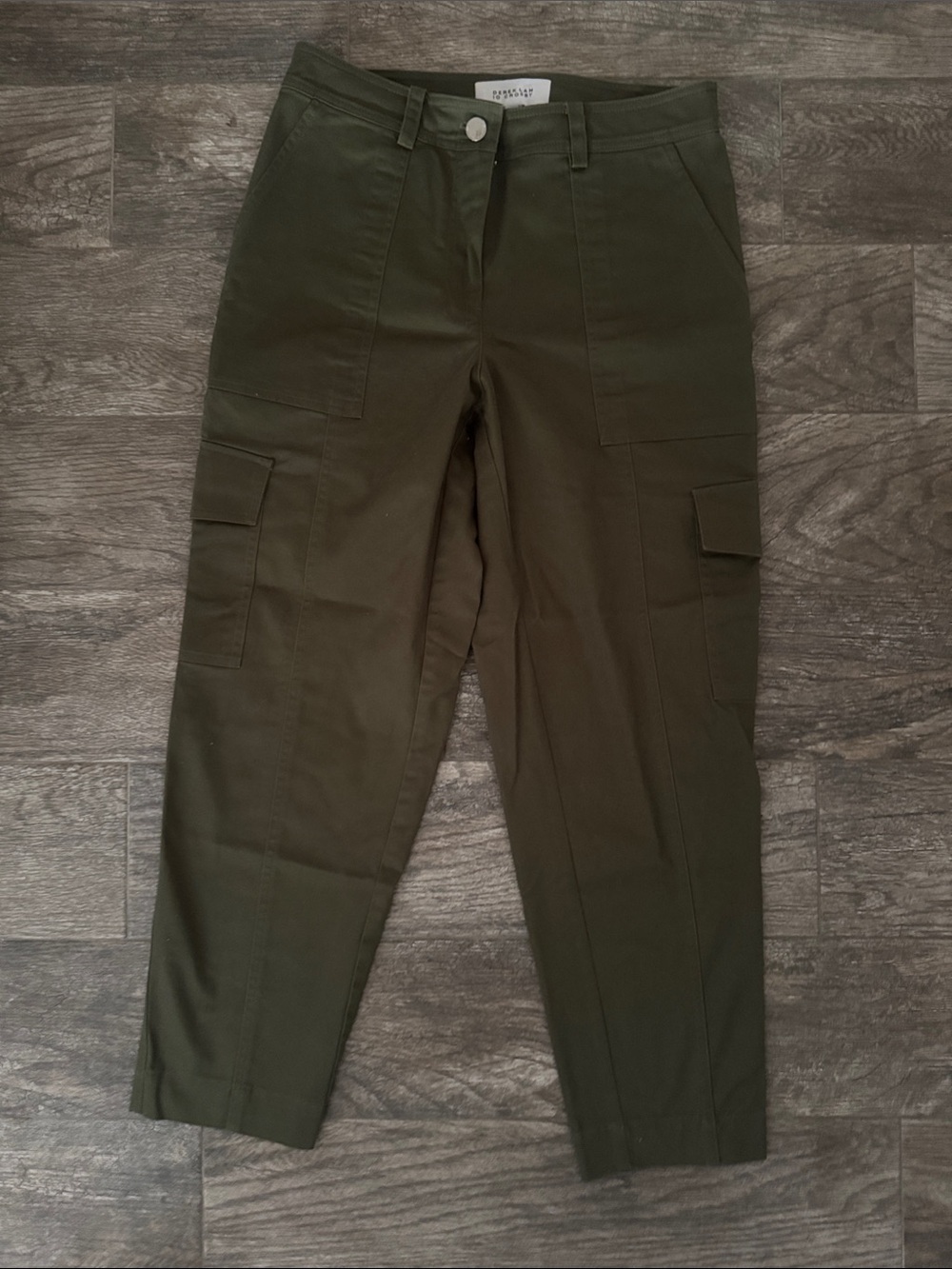 Derek Lam Dark Olive Utility Cargo Trousers